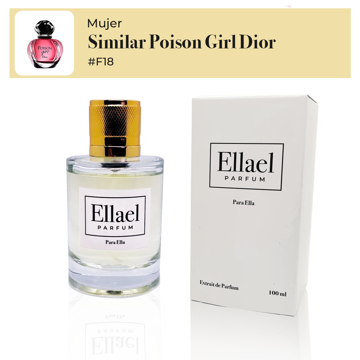 Inspirado en Poison Girl Dior F#18