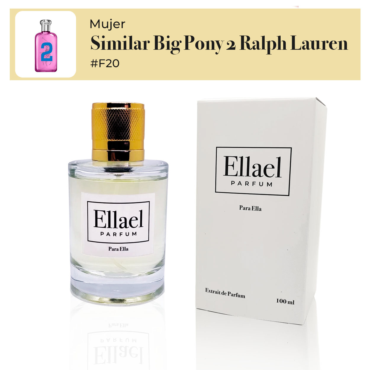 Inspirado en Big Pony 2 Ralph Lauren F#20