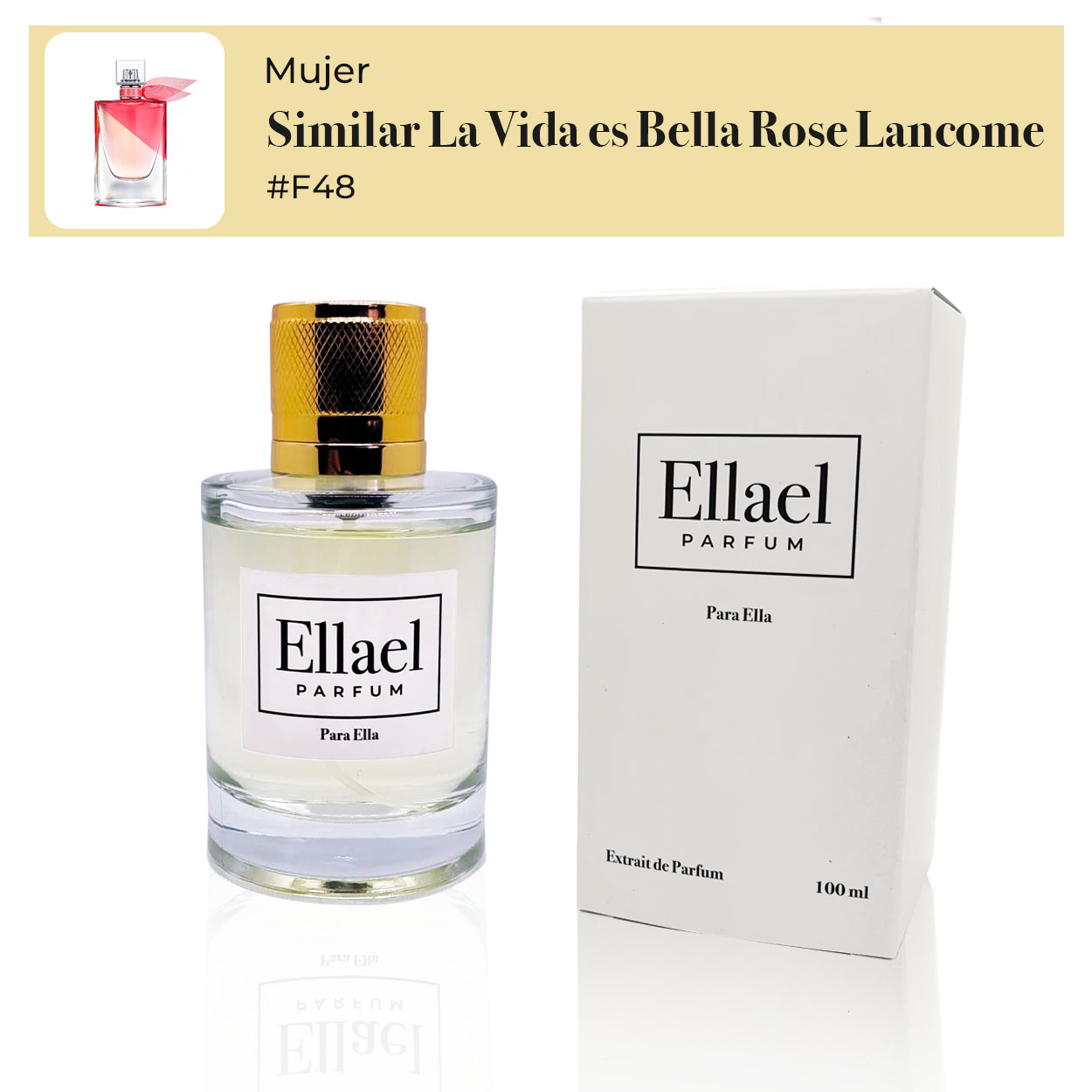 Inspirado en La Vida es Bella Rose Lancome F#48